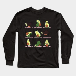 Pregnancy Avocado Yoga Long Sleeve T-Shirt